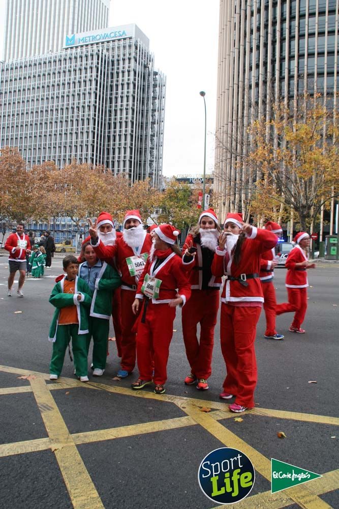 Carrera de Papá Noel, ambiente durante la carrera