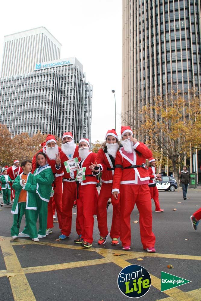 Carrera de Papá Noel, ambiente durante la carrera