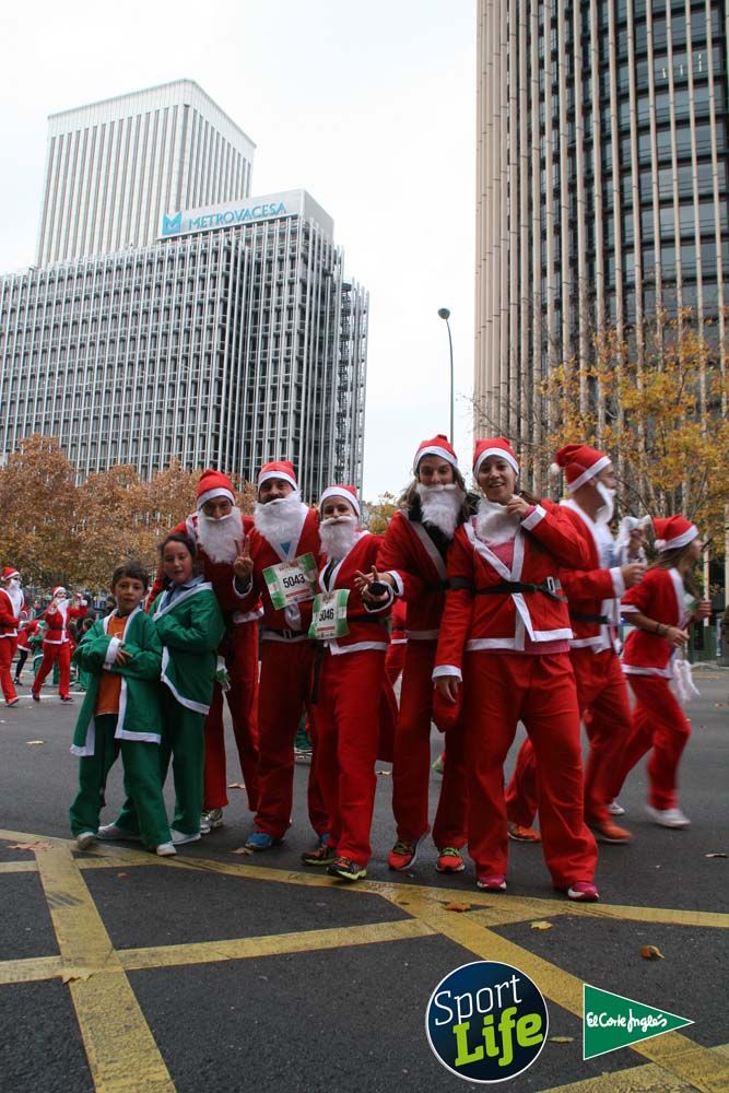 Carrera de Papá Noel, ambiente durante la carrera