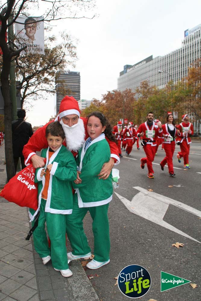 Carrera de Papá Noel, ambiente durante la carrera