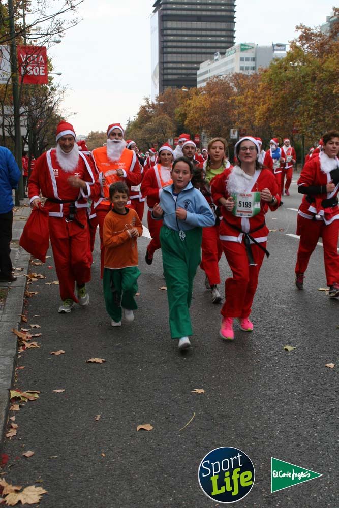 Carrera de Papá Noel, ambiente durante la carrera