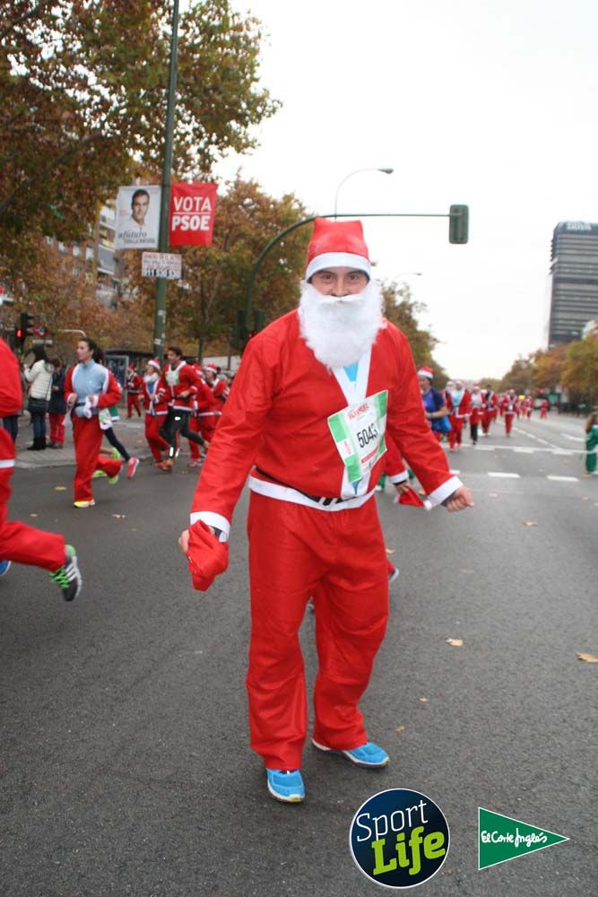 Carrera de Papá Noel, ambiente durante la carrera