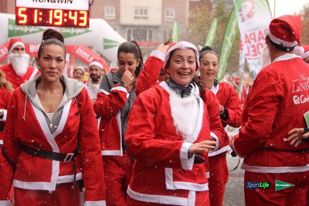 Carrera de Papá Noel, entrada en meta minuto 50 al 56