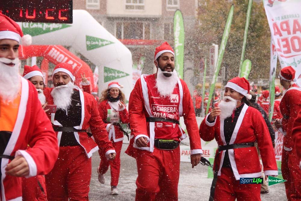 Carrera de Papá Noel, entrada en meta minuto 50 al 56
