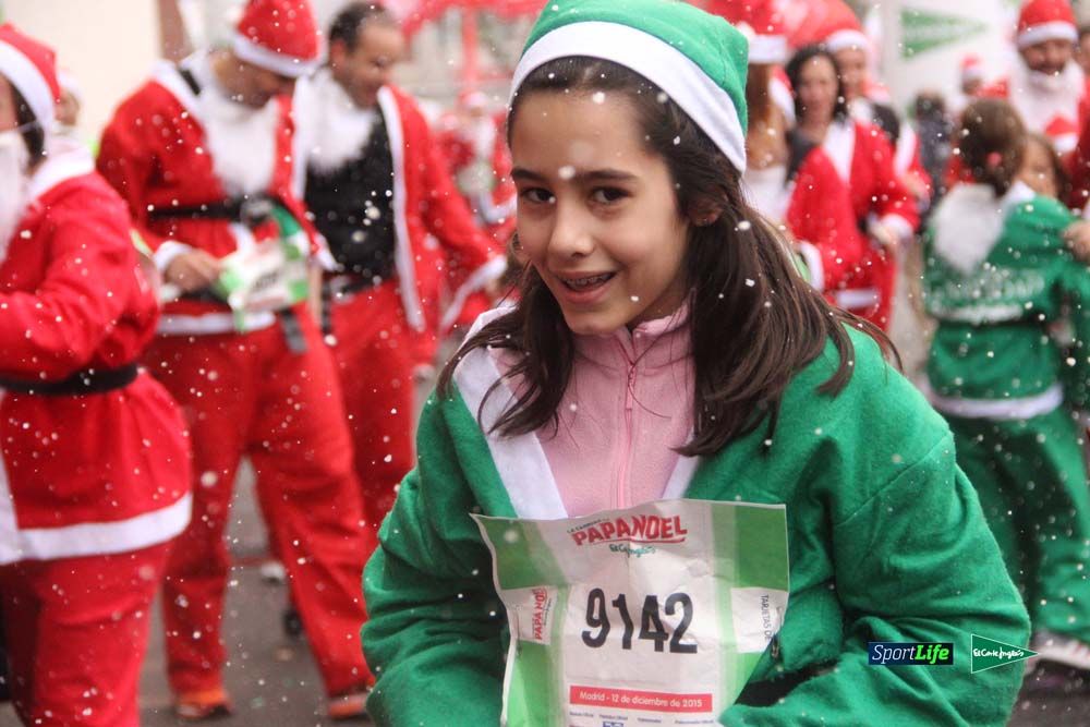 Carrera de Papá Noel, entrada en meta minuto 50 al 56