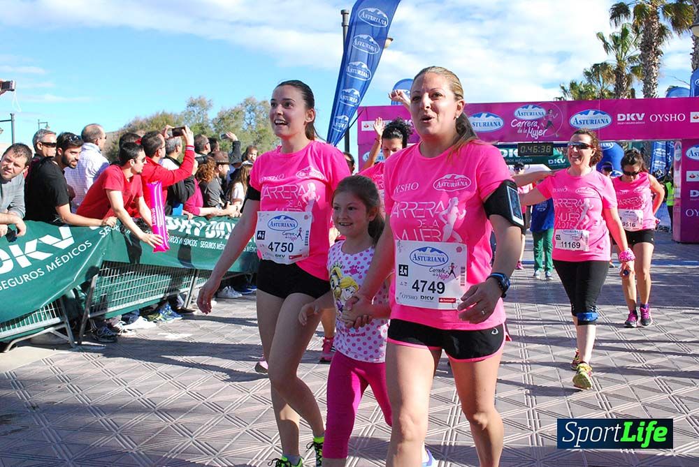 Carrera de la Mujer Valencia 2016: meta (0: 45 al 0:51)