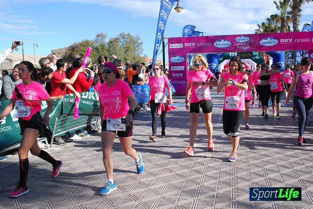 Carrera de la Mujer Valencia 2016: meta (0: 45 al 0:51)
