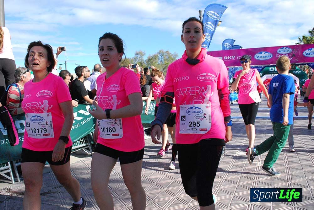 Carrera de la Mujer Valencia 2016: meta (0: 45 al 0:51)