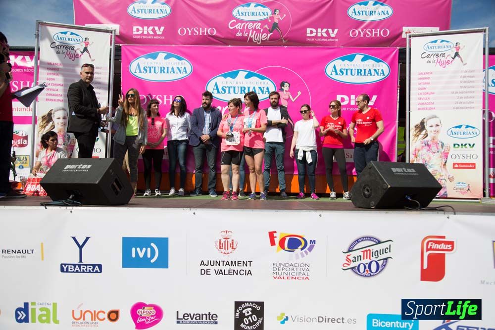 Carrera de la Mujer de Valencia 2016-podio