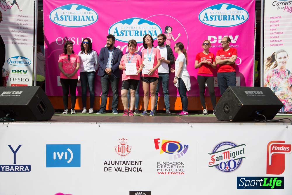 Carrera de la Mujer de Valencia 2016-podio