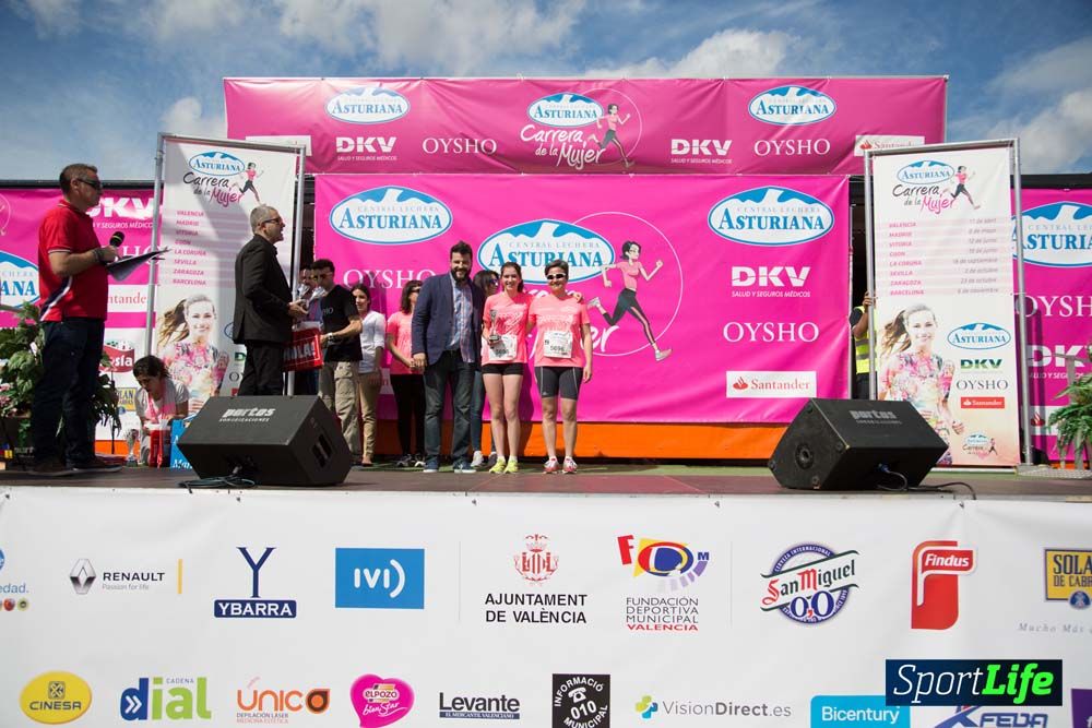 Carrera de la Mujer de Valencia 2016-podio