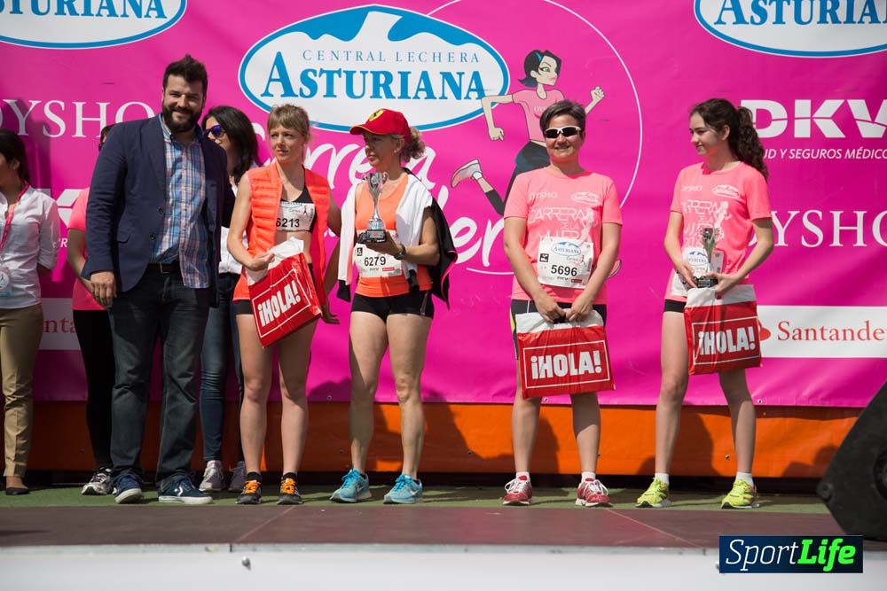 Carrera de la Mujer de Valencia 2016-podio