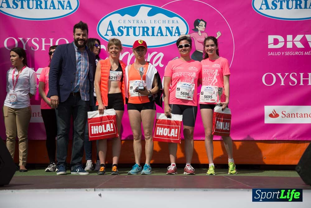 Carrera de la Mujer de Valencia 2016-podio