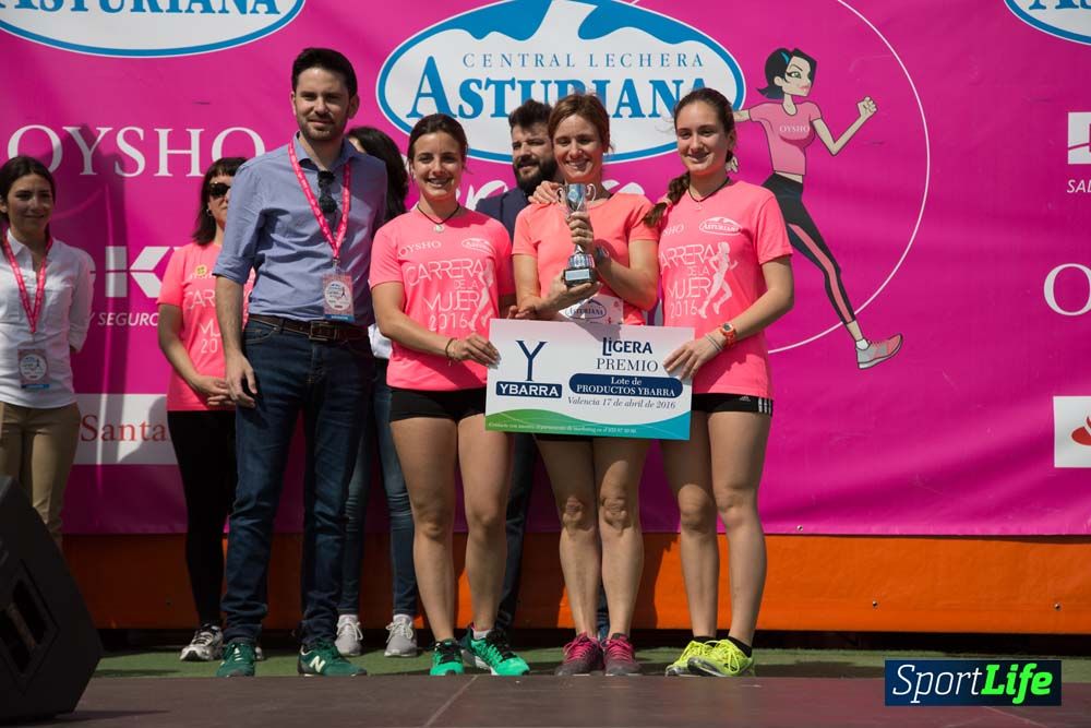 Carrera de la Mujer de Valencia 2016-podio