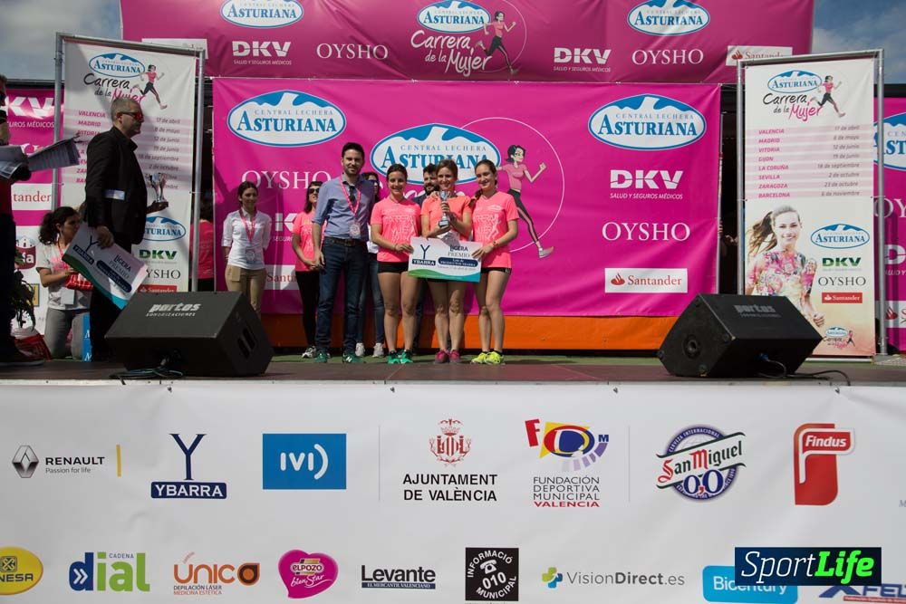 Carrera de la Mujer de Valencia 2016-podio