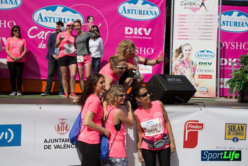 Carrera de la Mujer de Valencia 2016-podio