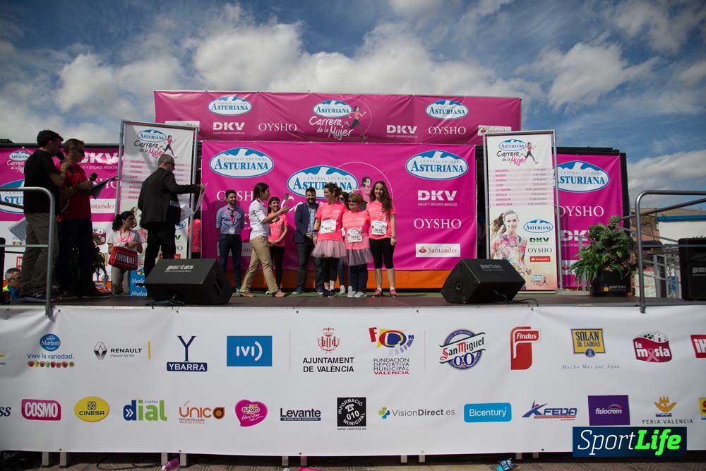 Carrera de la Mujer de Valencia 2016-podio