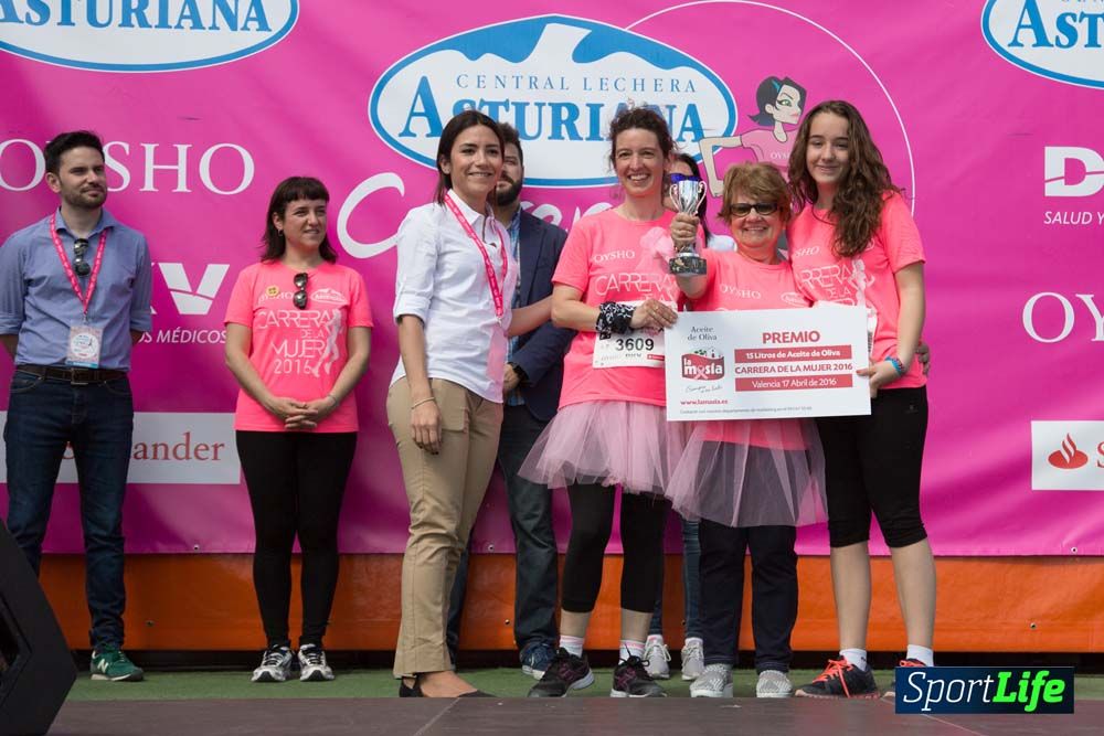 Carrera de la Mujer de Valencia 2016-podio
