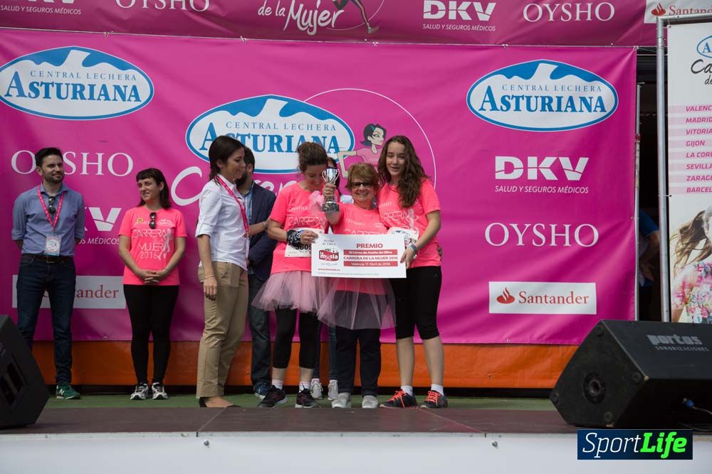 Carrera de la Mujer de Valencia 2016-podio
