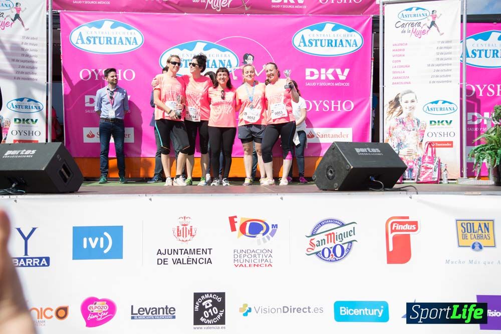 Carrera de la Mujer de Valencia 2016-podio
