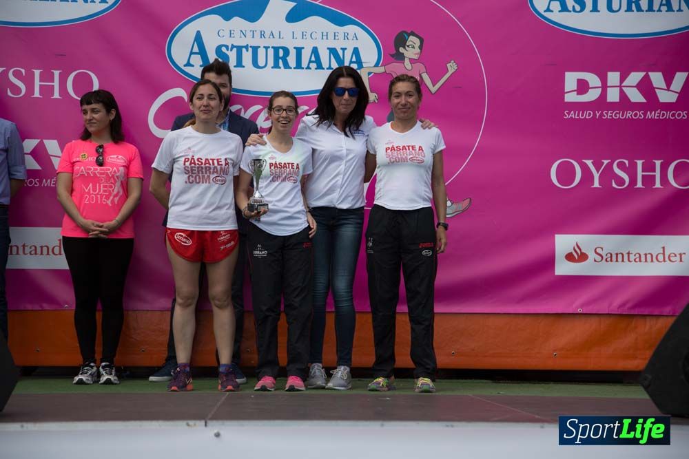 Carrera de la Mujer de Valencia 2016-podio