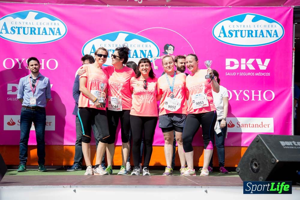 Carrera de la Mujer de Valencia 2016-podio