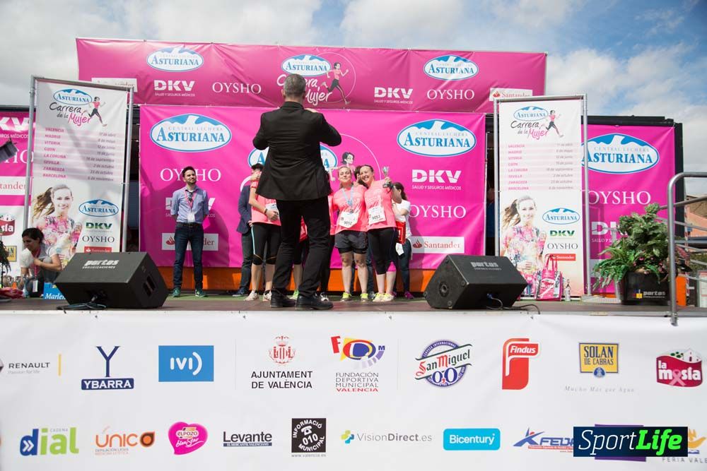 Carrera de la Mujer de Valencia 2016-podio