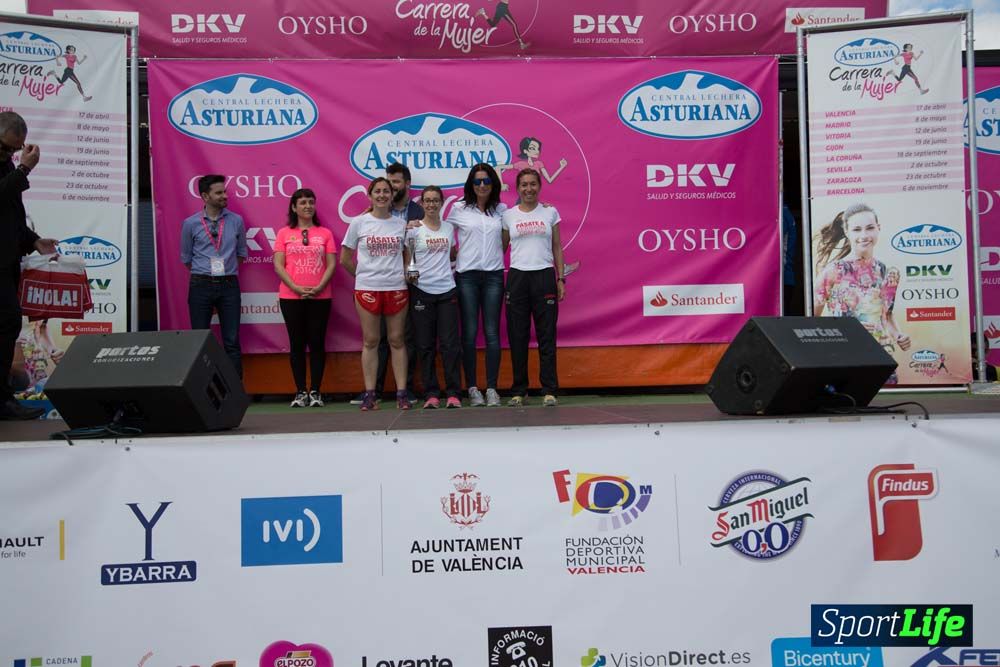 Carrera de la Mujer de Valencia 2016-podio