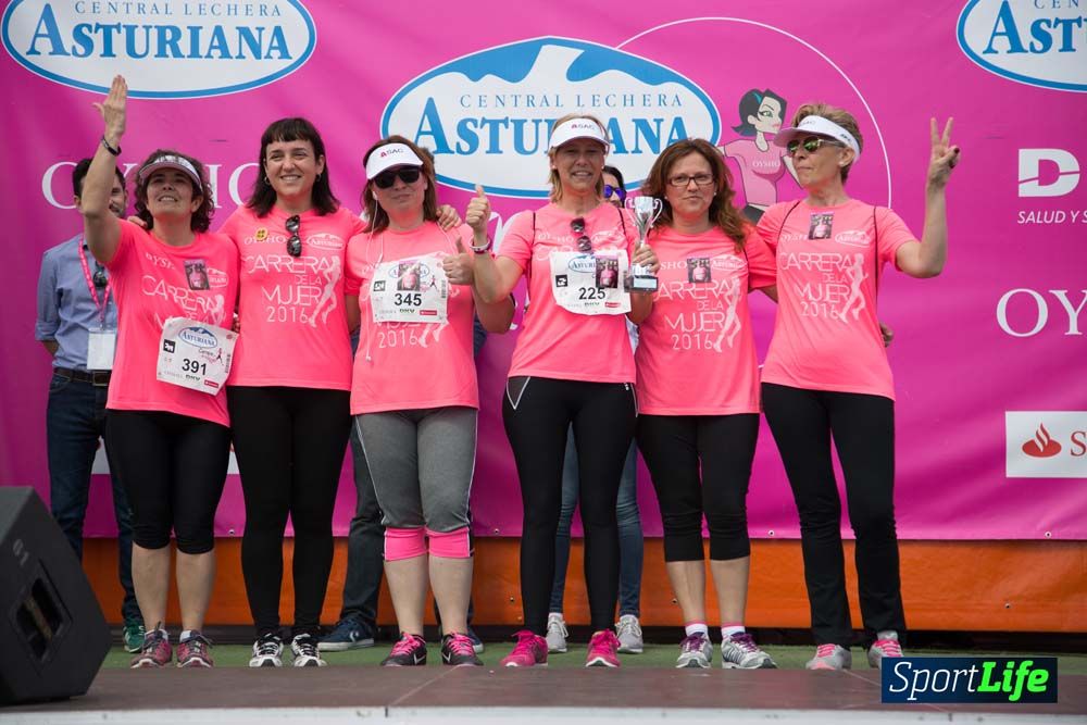 Carrera de la Mujer de Valencia 2016-podio