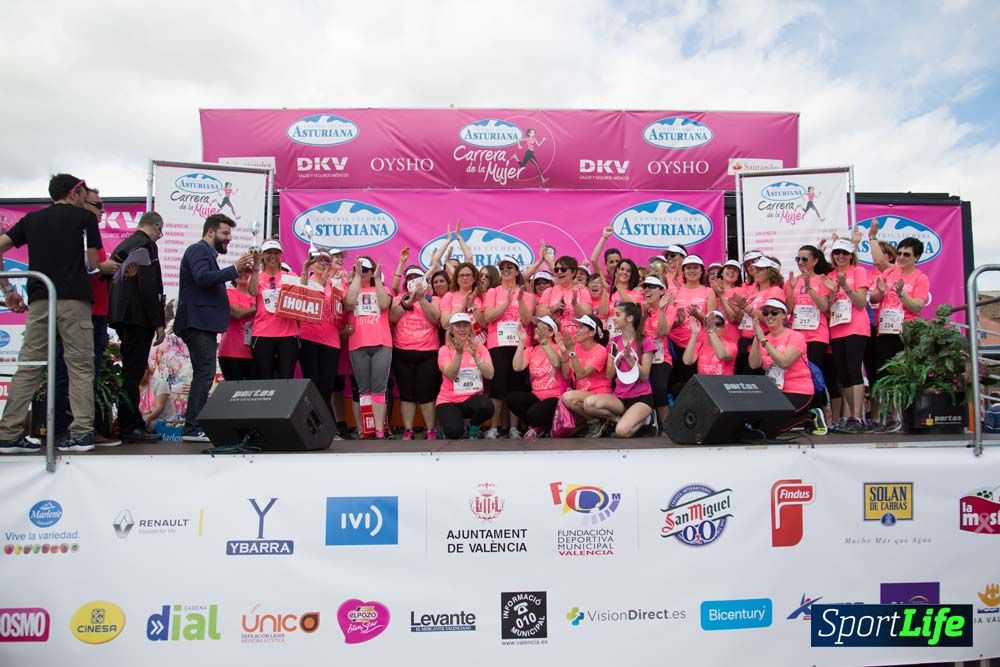 Carrera de la Mujer de Valencia 2016-podio
