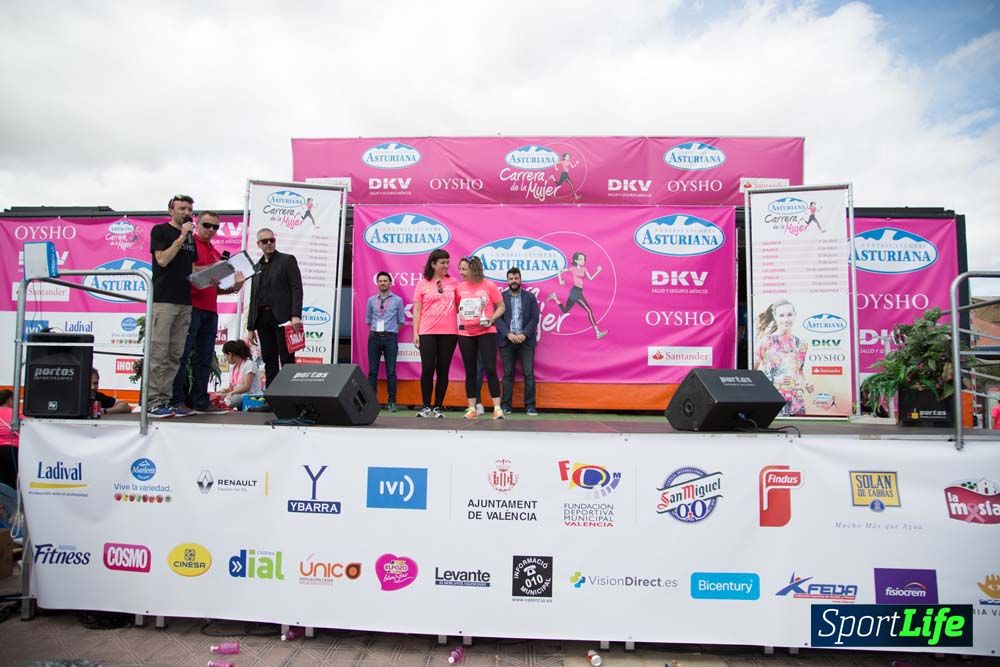 Carrera de la Mujer de Valencia 2016-podio