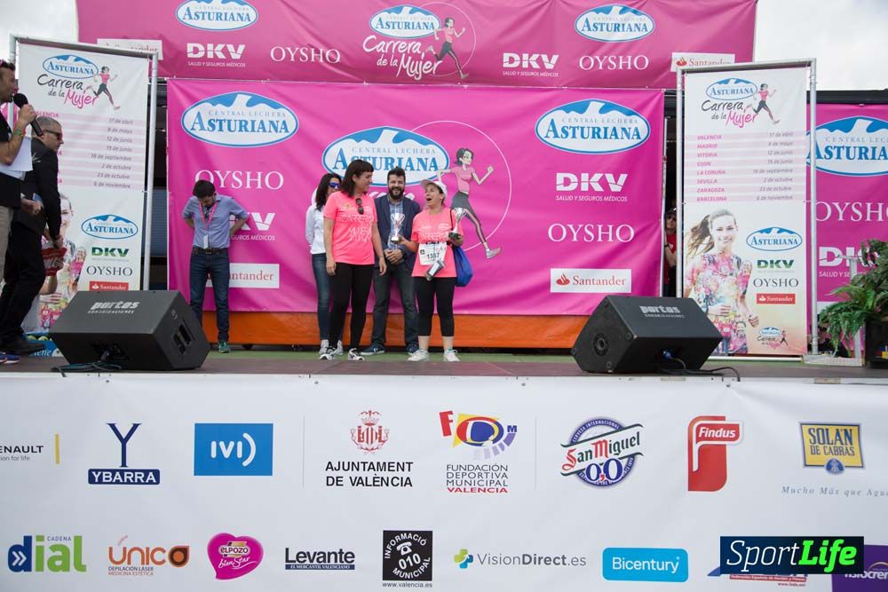 Carrera de la Mujer de Valencia 2016-podio