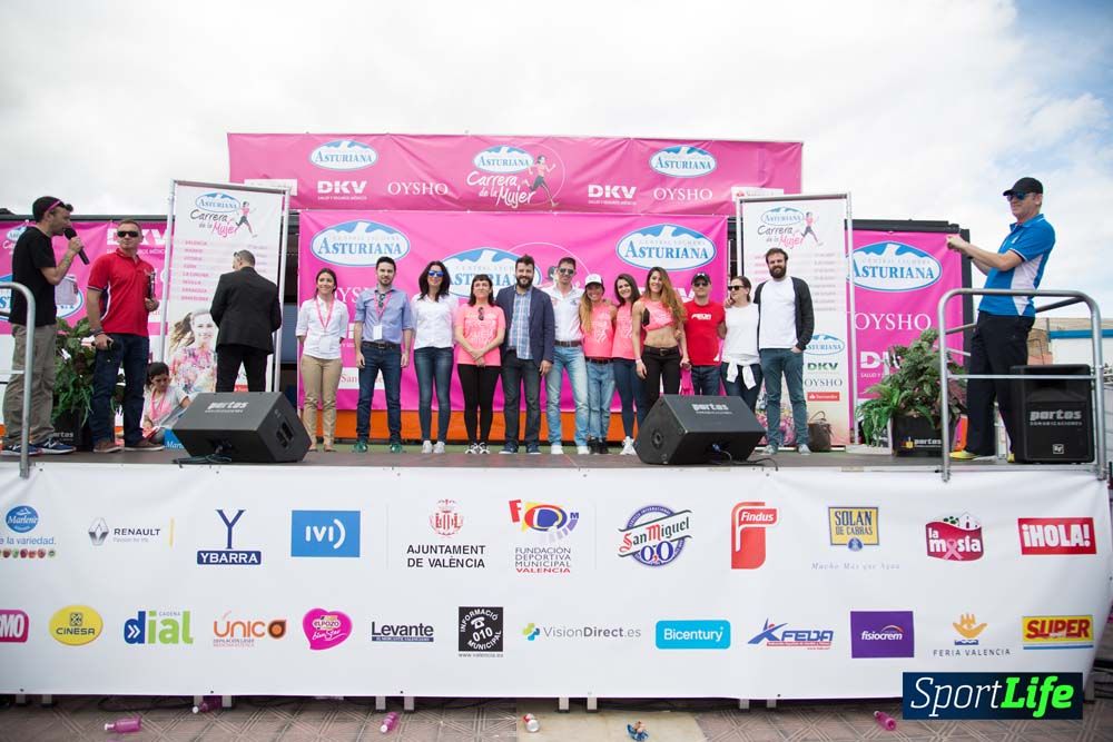 Carrera de la Mujer de Valencia 2016-podio