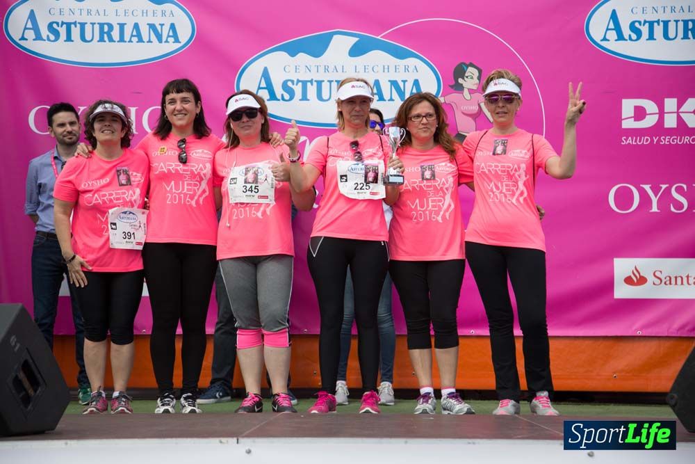 Carrera de la Mujer de Valencia 2016-podio