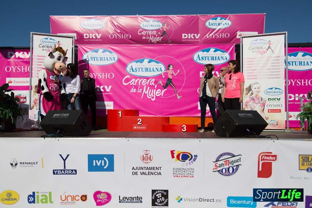 Carrera de la Mujer de Valencia 2016-podio