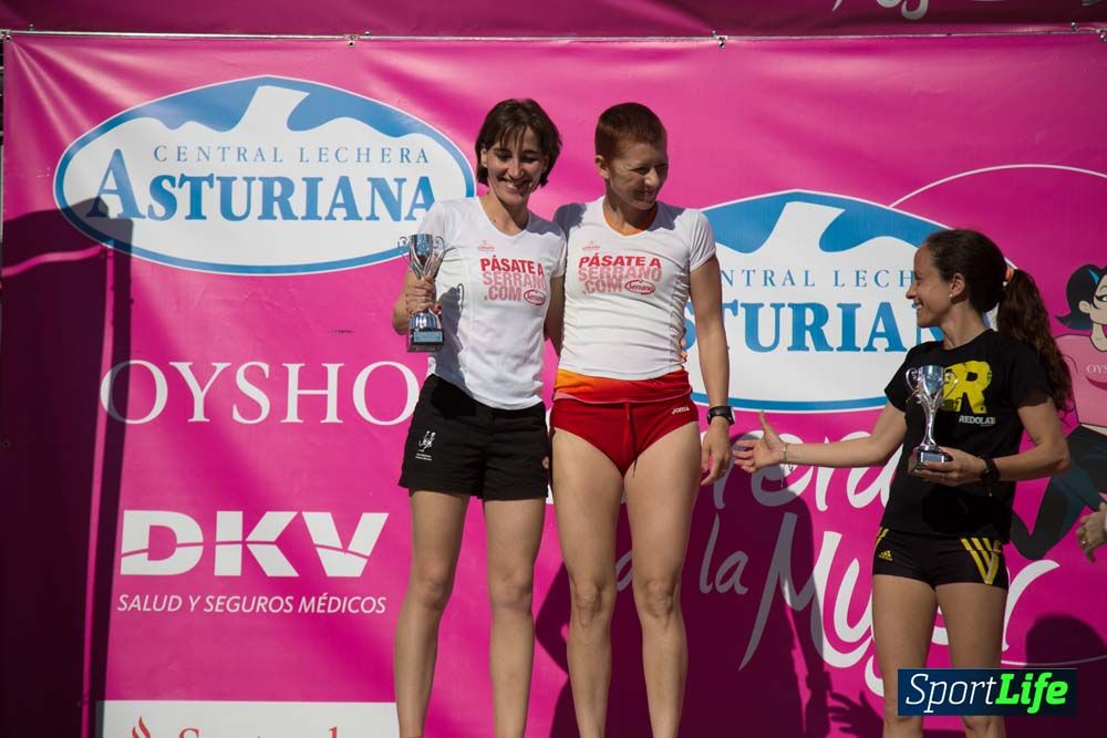 Carrera de la Mujer de Valencia 2016-podio