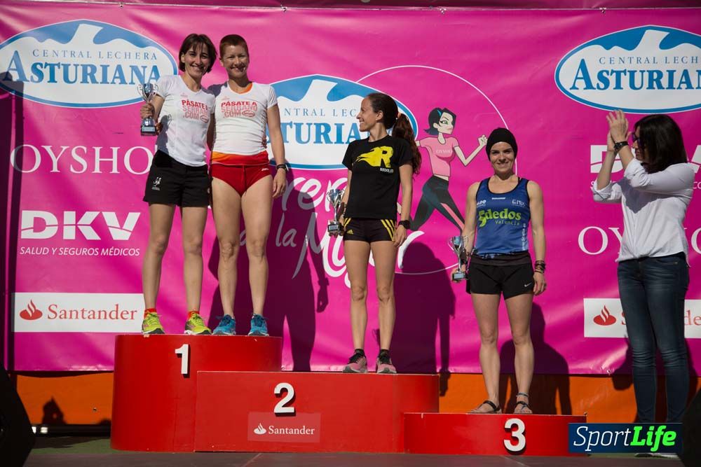 Carrera de la Mujer de Valencia 2016-podio