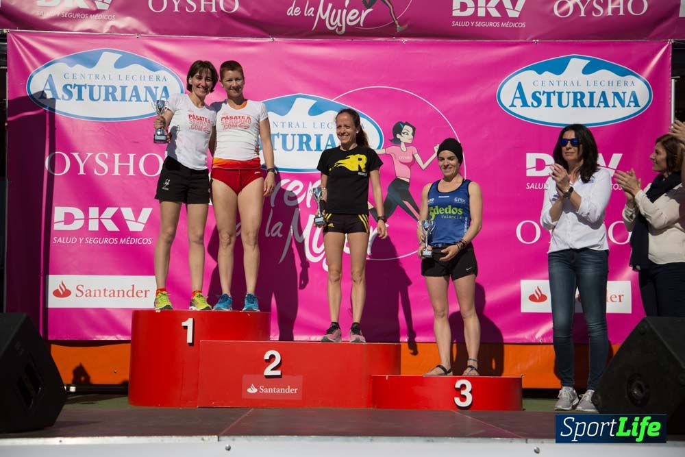 Carrera de la Mujer de Valencia 2016-podio