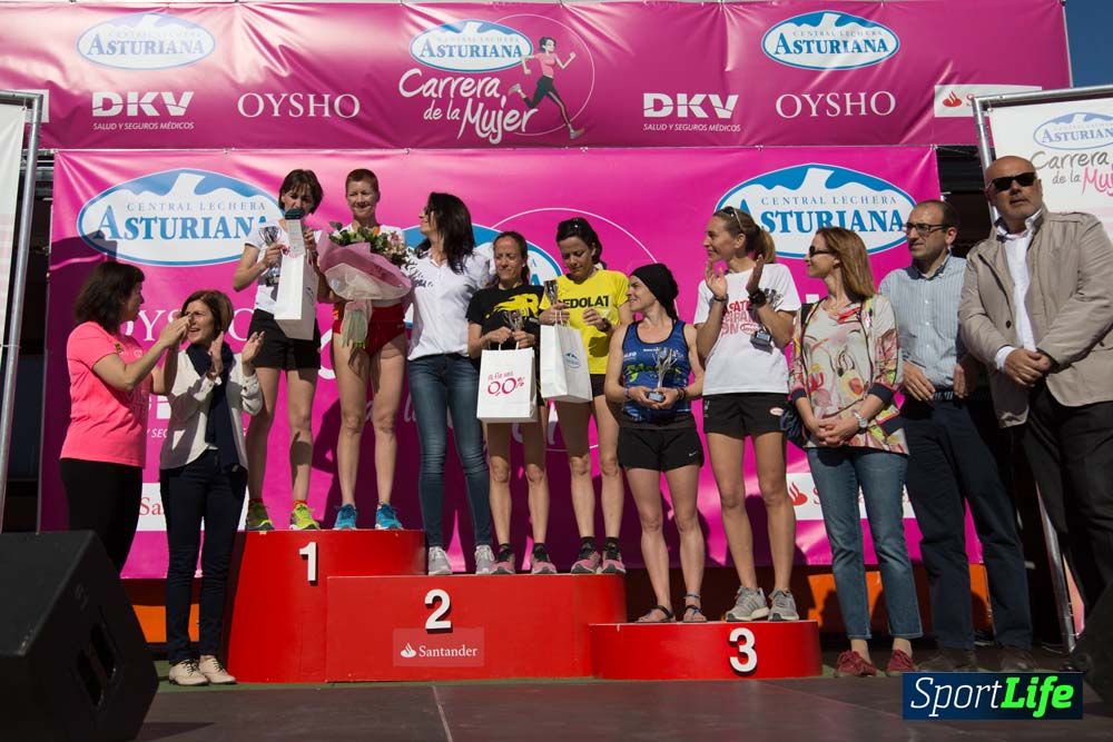 Carrera de la Mujer de Valencia 2016-podio