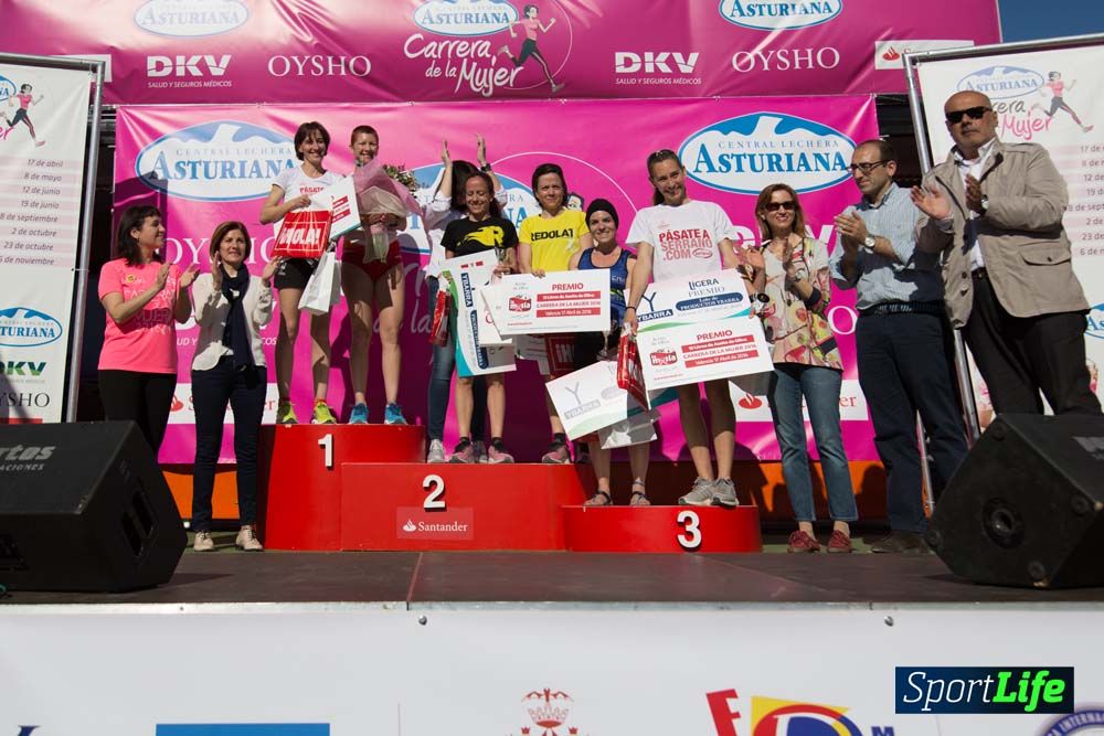 Carrera de la Mujer de Valencia 2016-podio