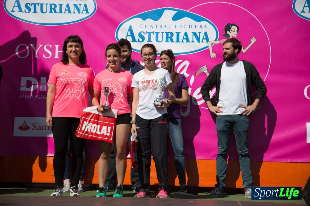 Carrera de la Mujer de Valencia 2016-podio