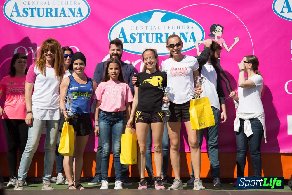 Carrera de la Mujer de Valencia 2016-podio