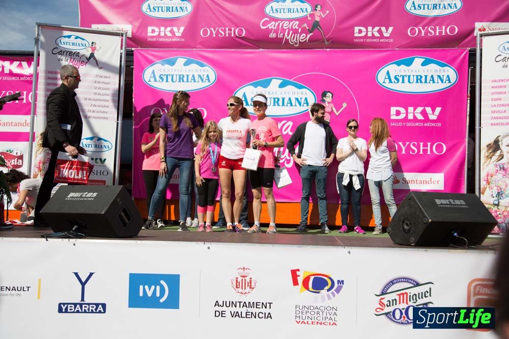 Carrera de la Mujer de Valencia 2016-podio