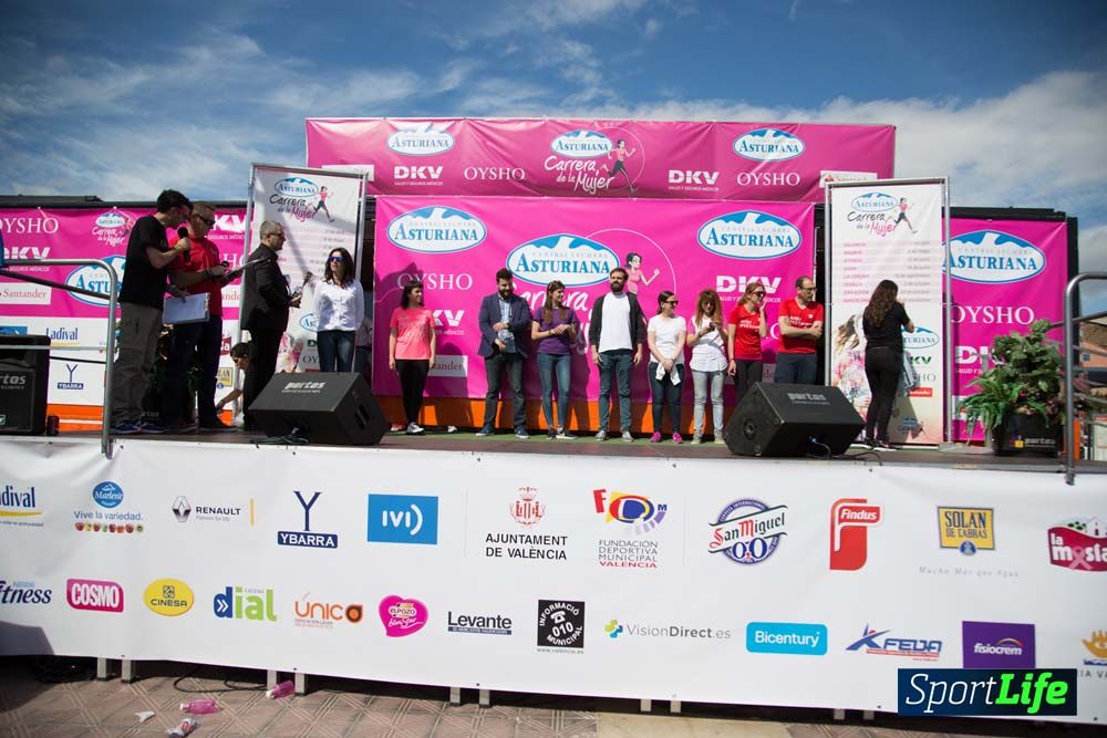 Carrera de la Mujer de Valencia 2016-podio
