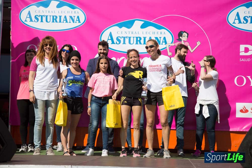 Carrera de la Mujer de Valencia 2016-podio