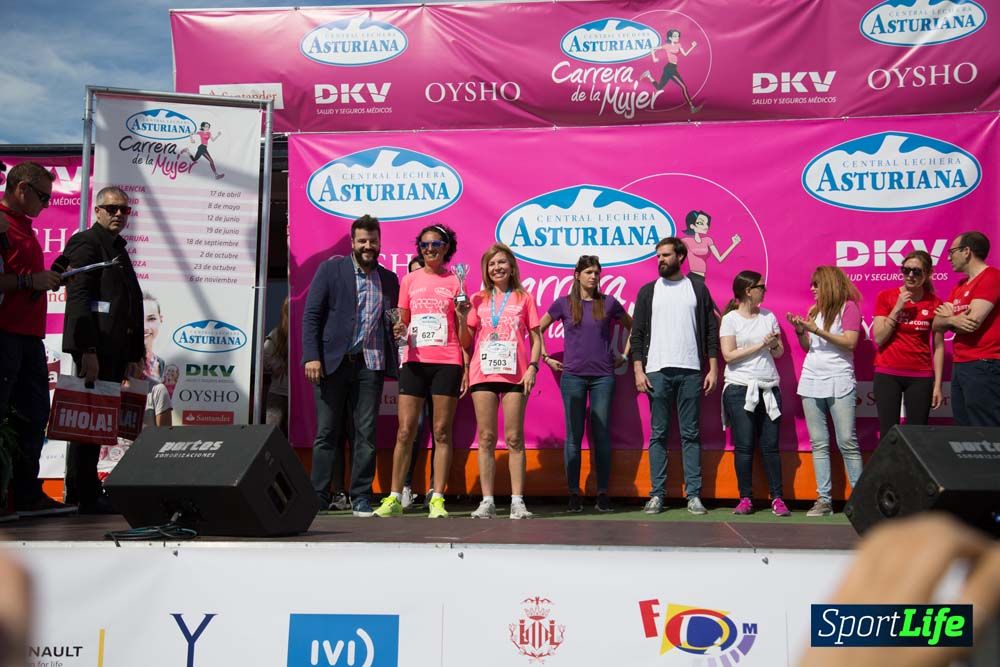 Carrera de la Mujer de Valencia 2016-podio