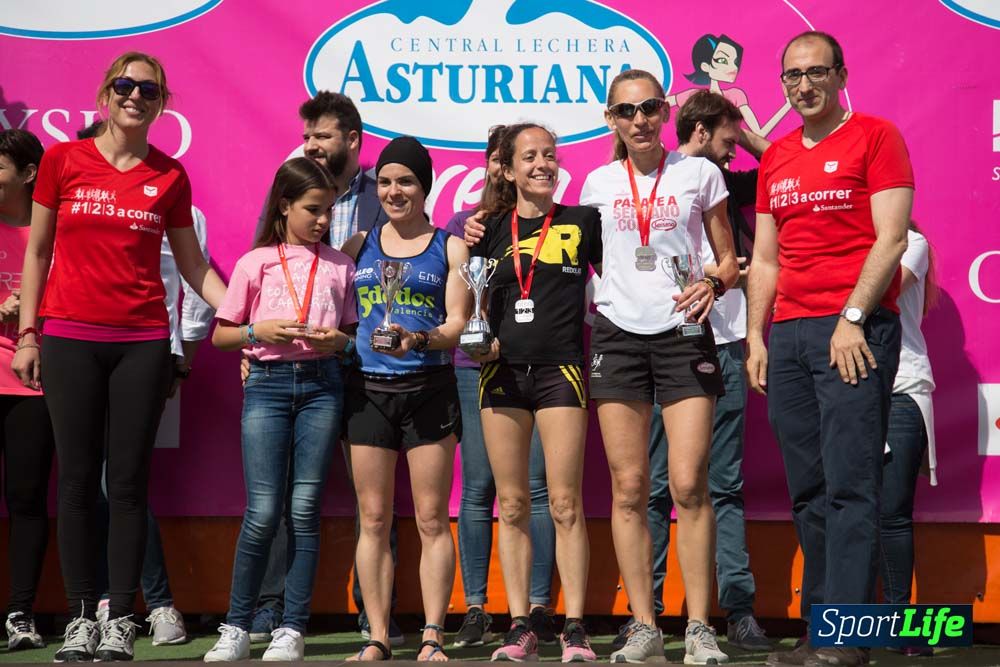 Carrera de la Mujer de Valencia 2016-podio