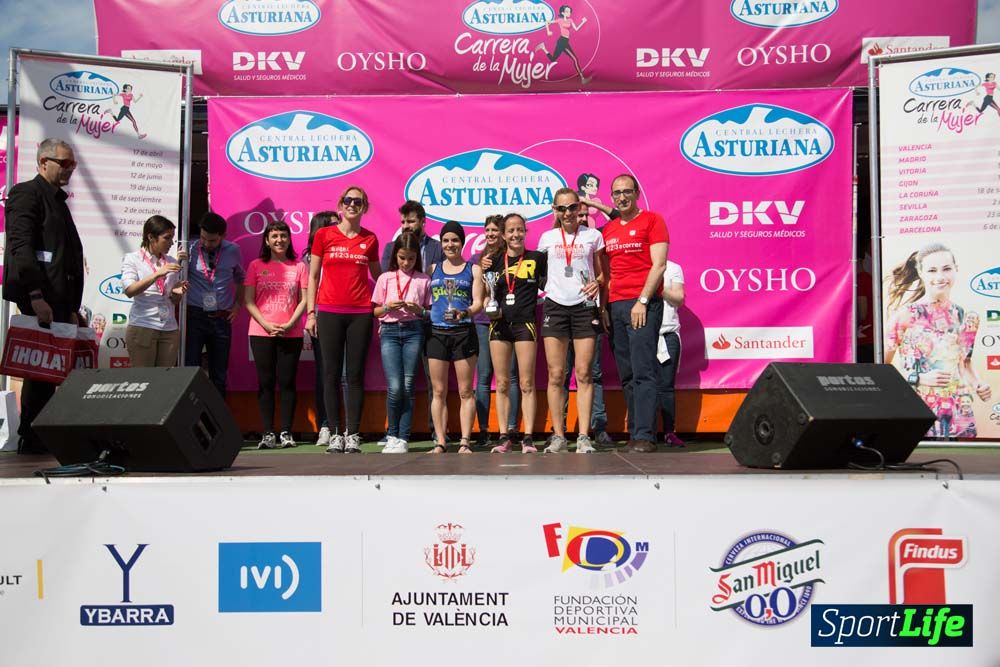 Carrera de la Mujer de Valencia 2016-podio