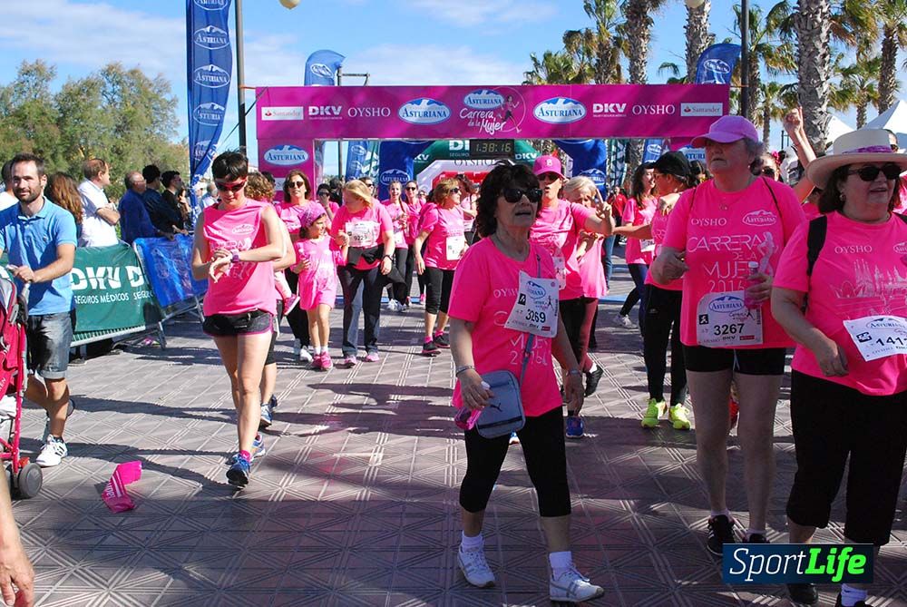 Carrera de la Mujer Valencia 2016: meta (de 01:32 a 01:41)