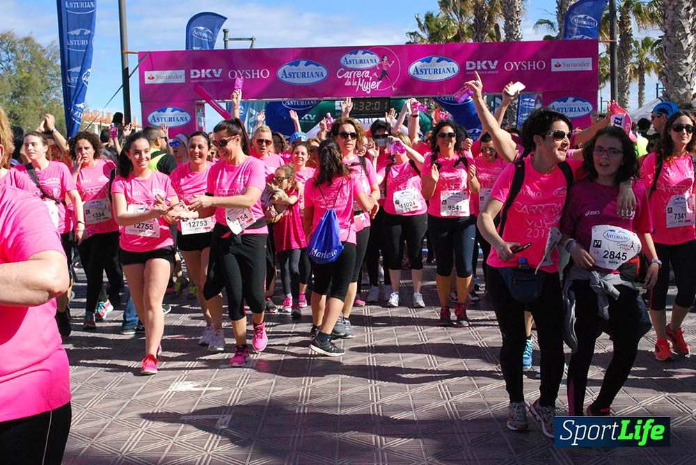 Carrera de la Mujer Valencia 2016: meta (de 01:32 a 01:41)